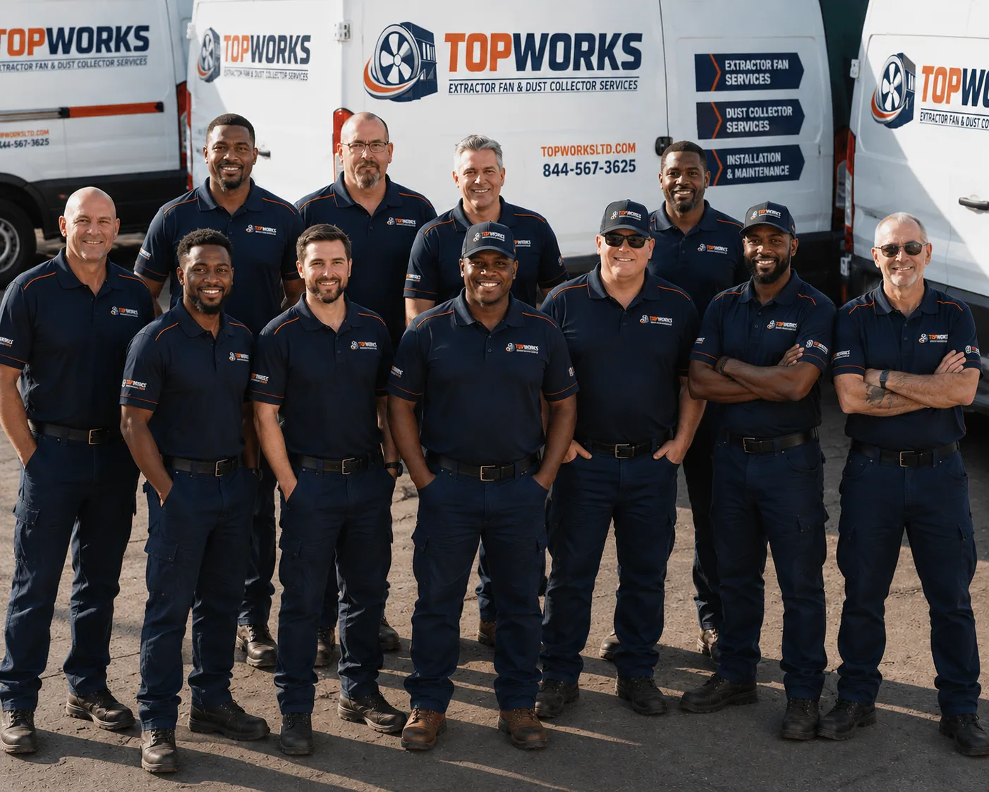 Topworks industrial ventilation technician team South Africa